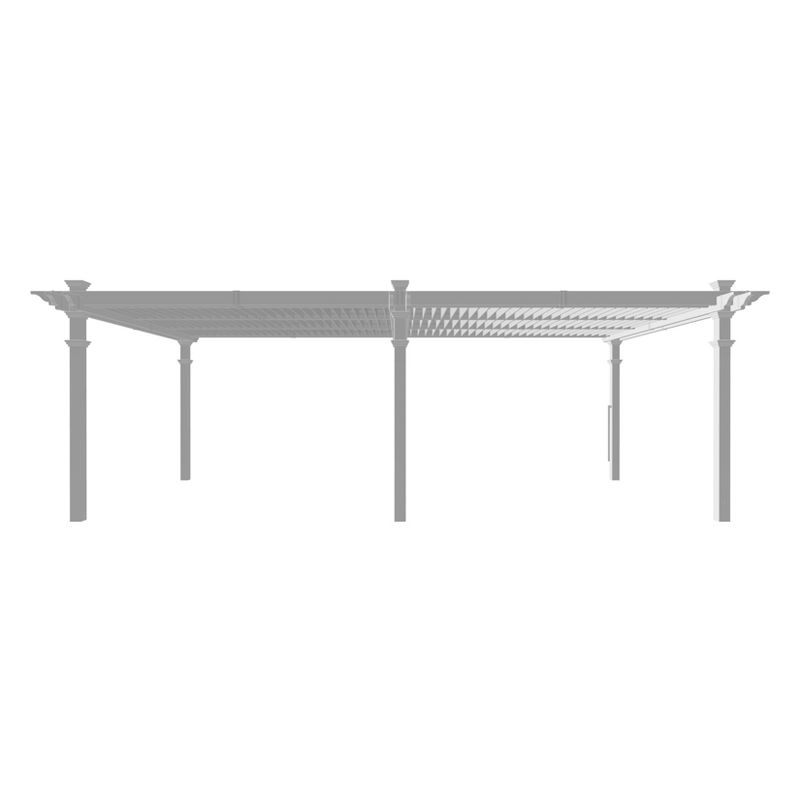 8.6' Bristol Grande Louvered Pergola - Vita