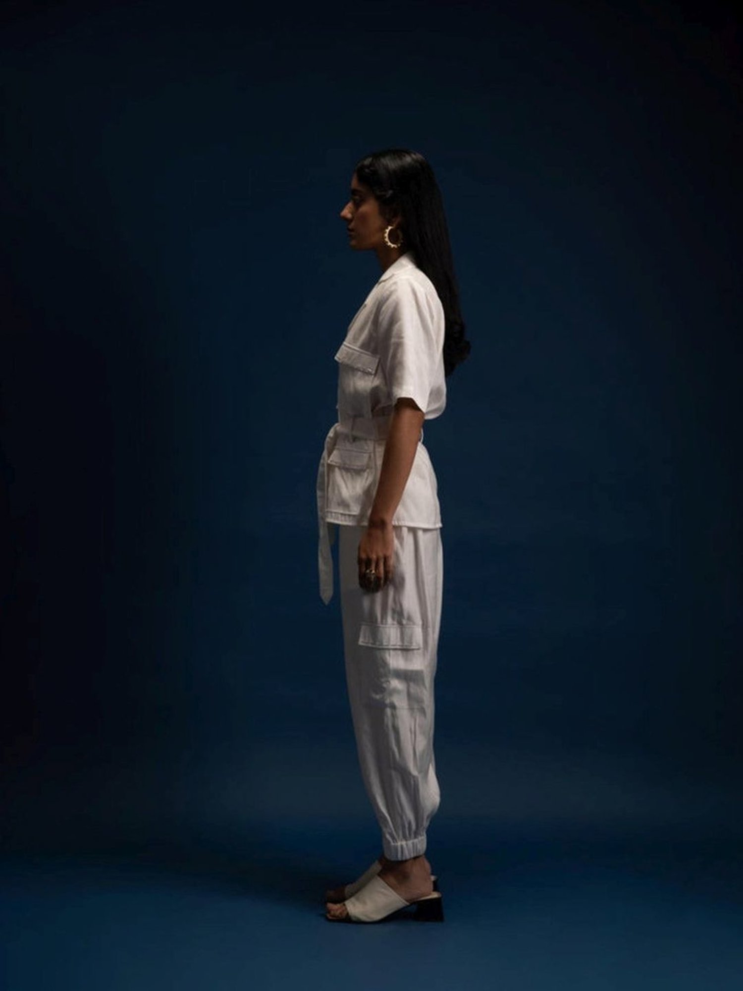 Khajoor Studio White Fragments Morning Safari Shirt