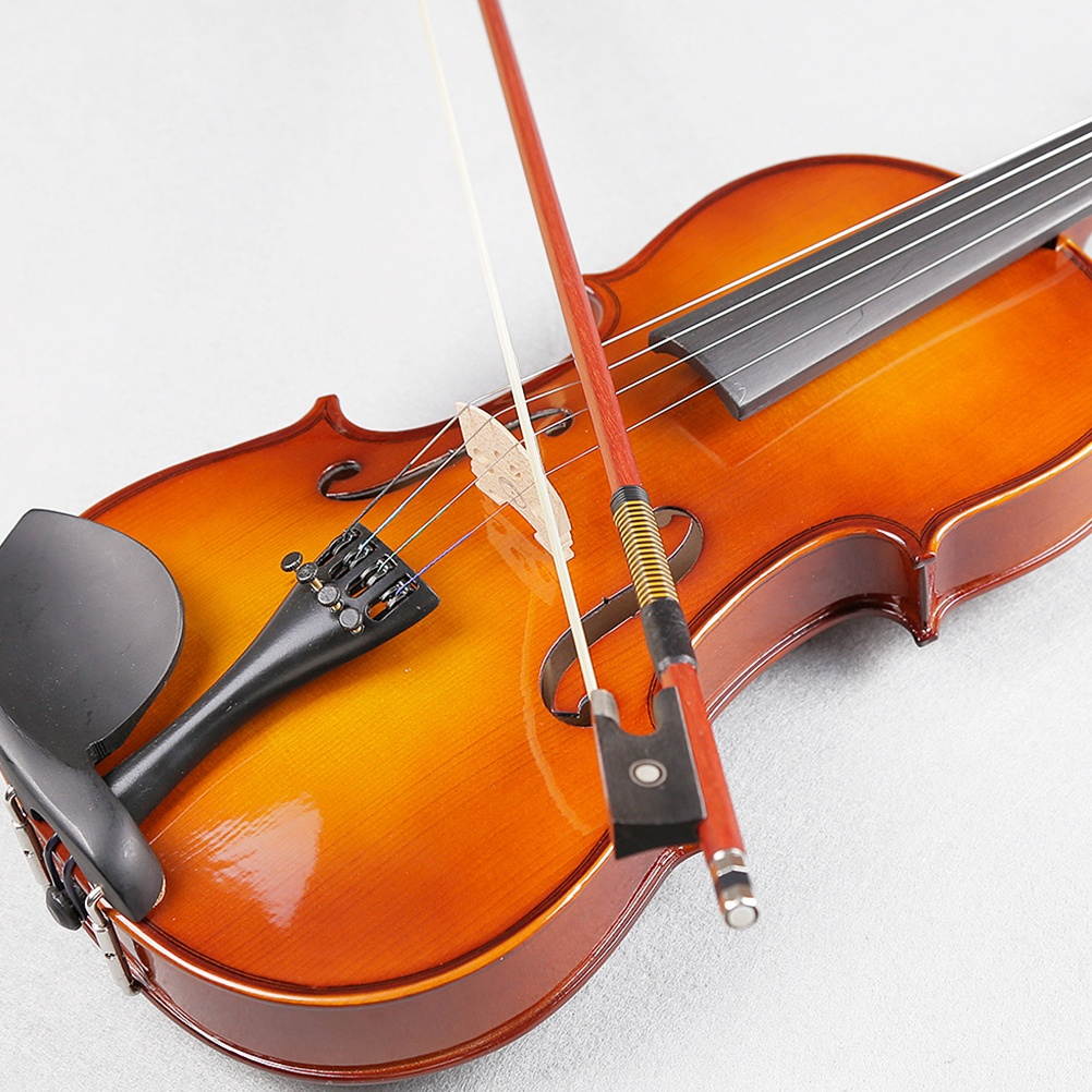 1/4 Size Octagonal Violin Bow Brazilwood Stick Ebony Violin Parts Accessories