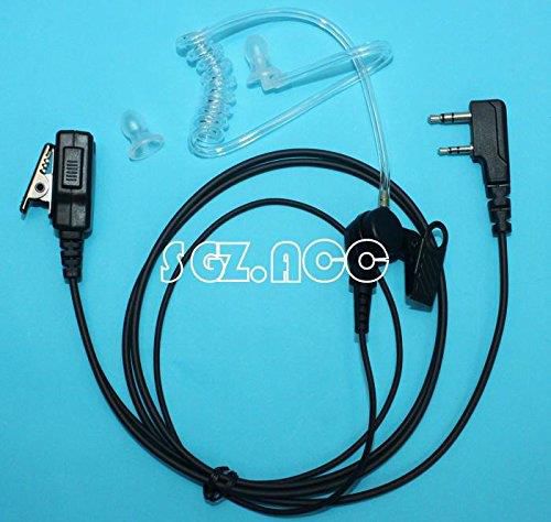 SUNDELY&reg; Multi-pin Audio Adapter Block + 2-pin Acoustic Tube Headset for Kenwood Radio NX-210 TK-290 TK-3148 TKR-830