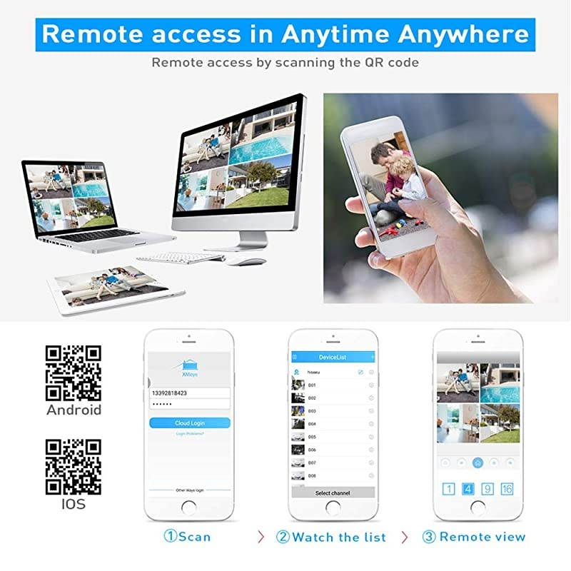 8Channel PoE Network Video RecorderH265x CompressionSupported 8CH 5MP4MP3MP1080P ONVIF IP CameraMotion AlarmAppEmail Alerts247Motion RecordUSB BackupVGA and HDMI Output NO HDD