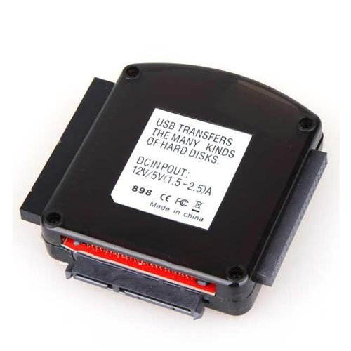 Topwin New USB to SATA 1.8/2.5/3.5 IDE HDD Hard Disk Cable Adapter Black Colour