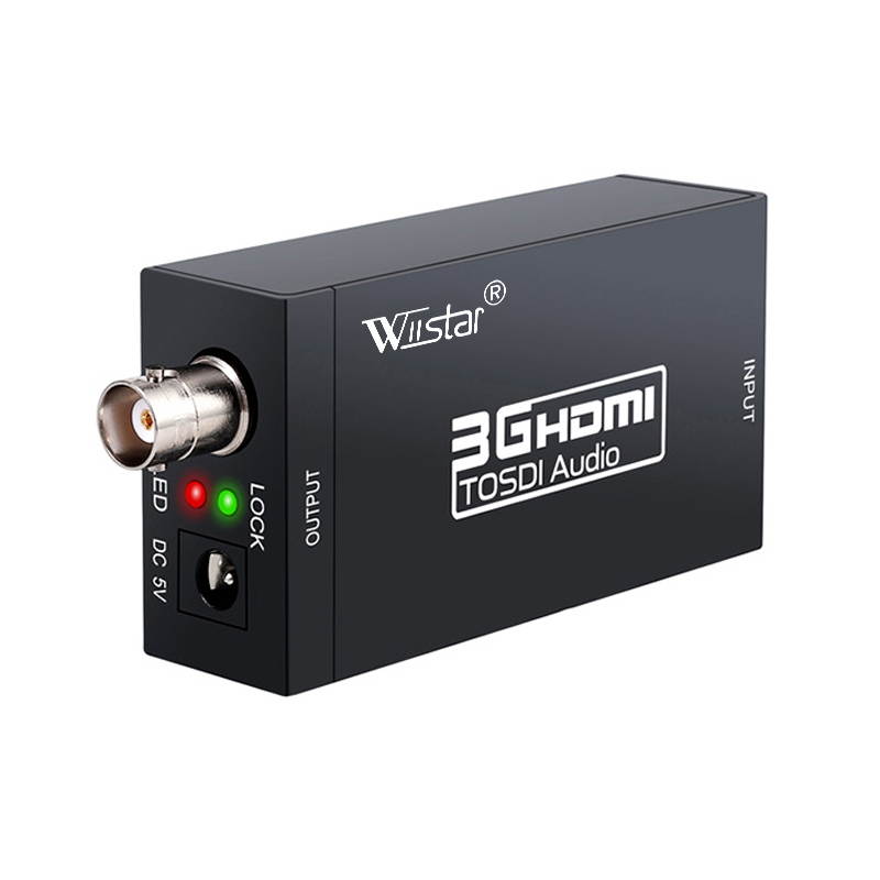 HDMI to SDI Converter,HDMI to 3G SDI Display 1080p Adapter HD to BNC SDI HD-SDI 3G-SDI 1080P SDI-HDMI Multimedia HD Video Converter Mini Size