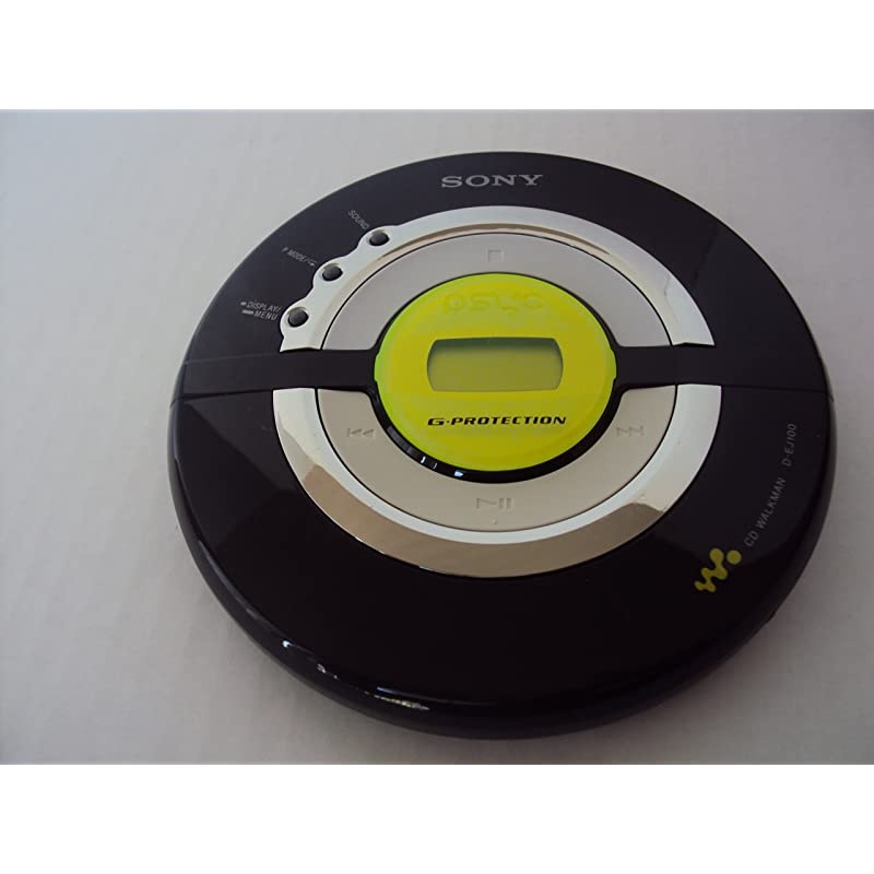 Portable CD Player HOTT Walkman CD Player LCD Display Anti-Skip Protection Shockproof Function Only Support 5 Formats CD CD-R CD-RW MP3 CD-DA WMA Audio Files Silver