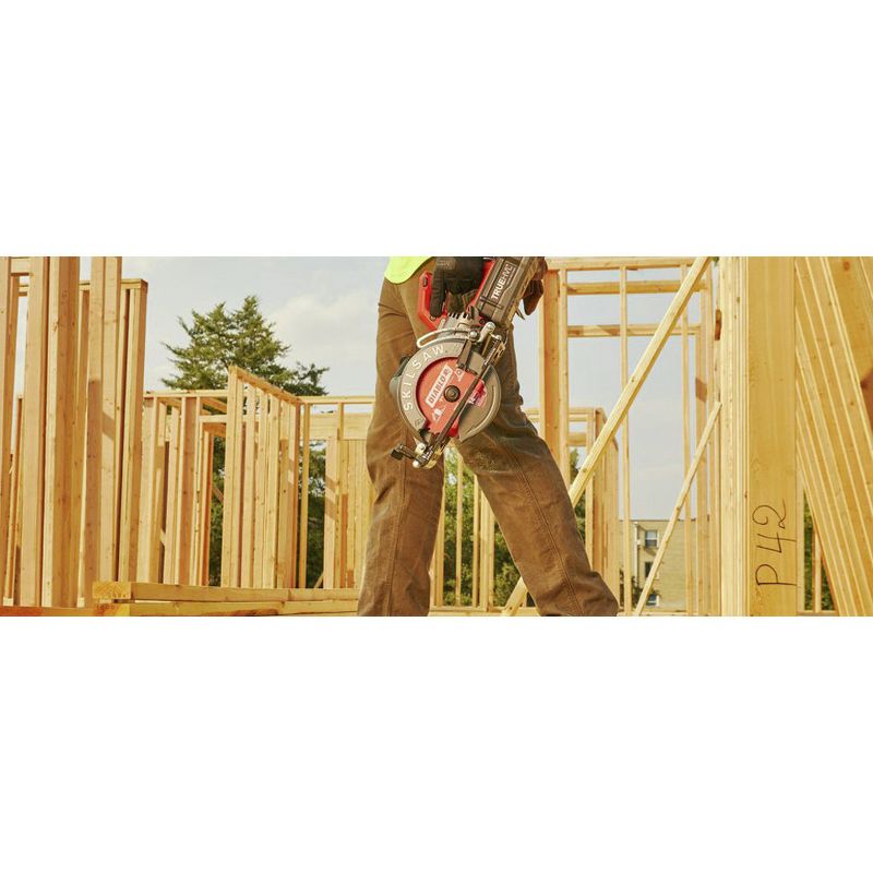 SKILSAW SPTH77M-12 TRUEHVL Worm Drive Lithium-Ion 7-1/4 in. Cordless Saw Kit with 24-Tooth Diablo Carbide Blade (5 Ah)