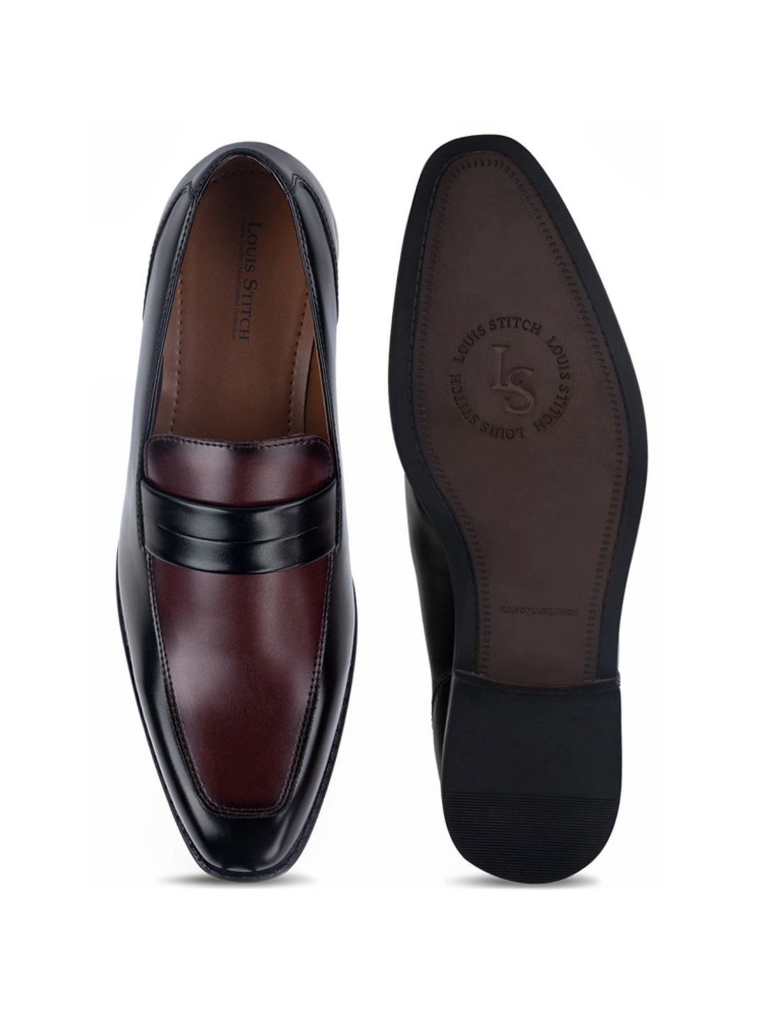 Louis Stitch Men's Rosewood Formal Loafers