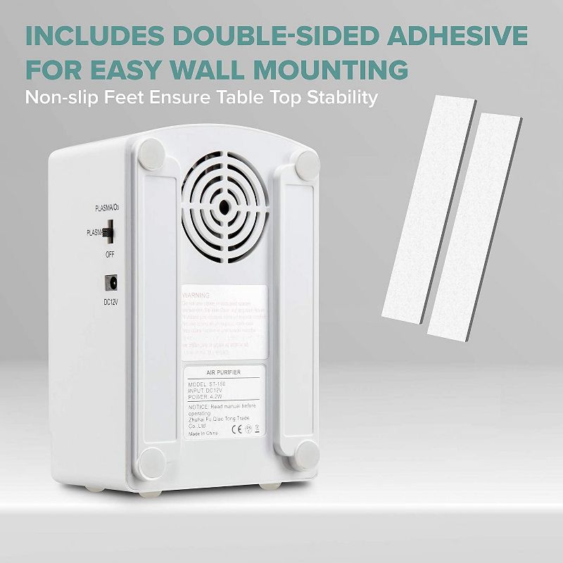 Ivation Ozone & Plasma Generator 300 MG/H Air Purifier for Car