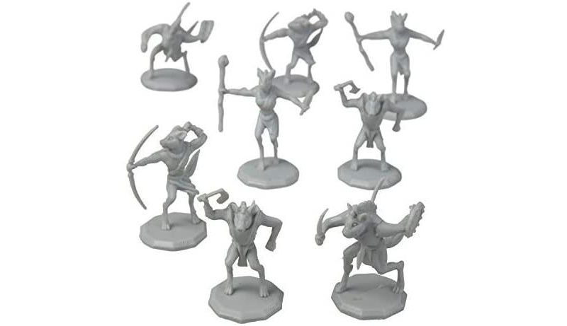 Monster Protectors Painted Fantasy Gnoll Mini Figures for D&D - 1", 8 Pieces