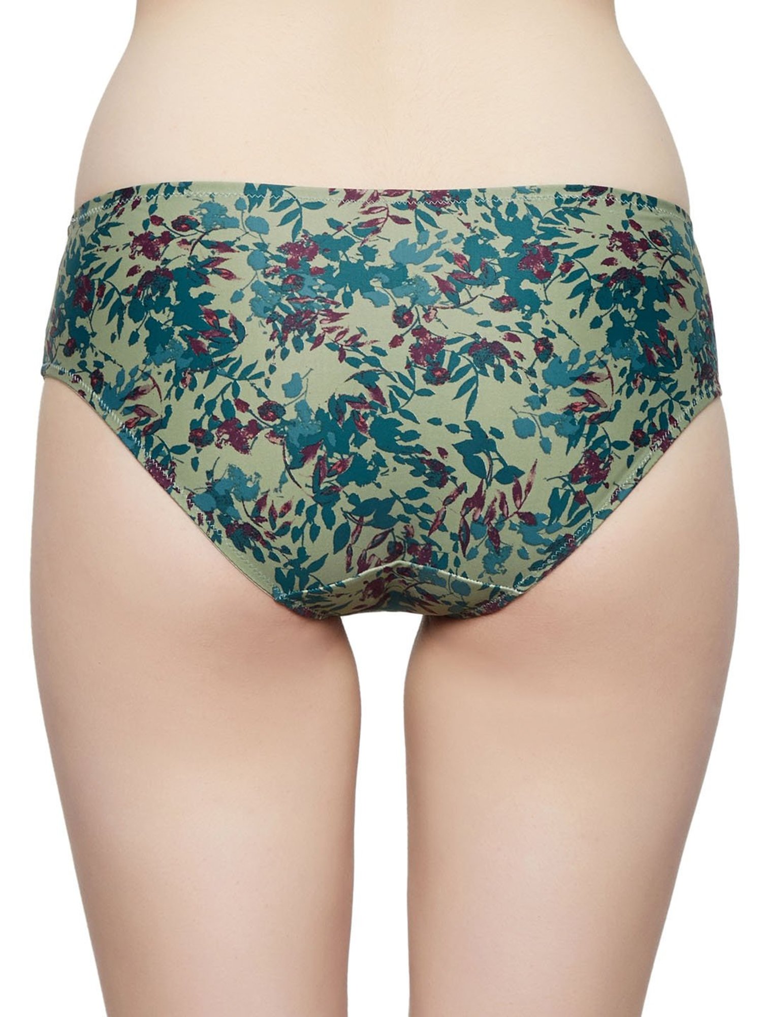 Triumph Green Fashion 75 Floral Print Medium Coverage Midi Brief