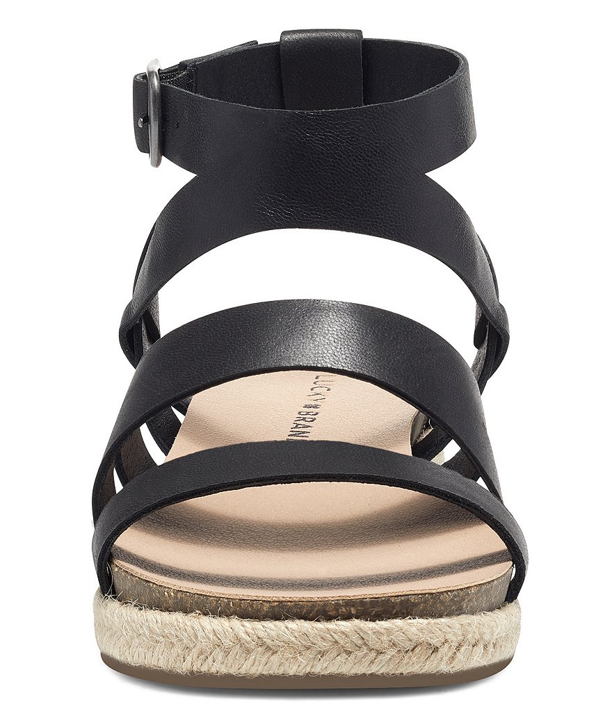 Lucky Brand Glaina Leather Espadrille Sandals