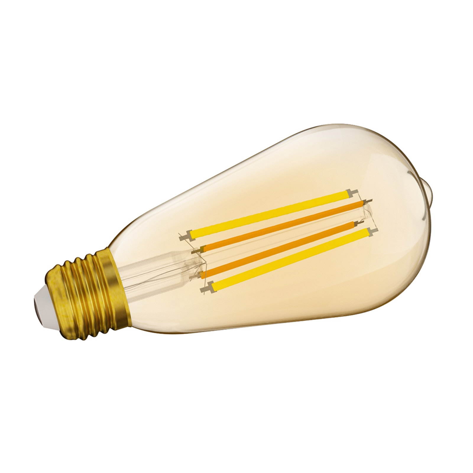 SONOFF ITEAD B02-F-ST64 Smart Wi-Fi LED Filament Bulb E27 Smart Bulb Light Dimmable Color Changeable for Android/IOS Phone APP Remote Control Compatible with Amazon Alexa & for Google Home