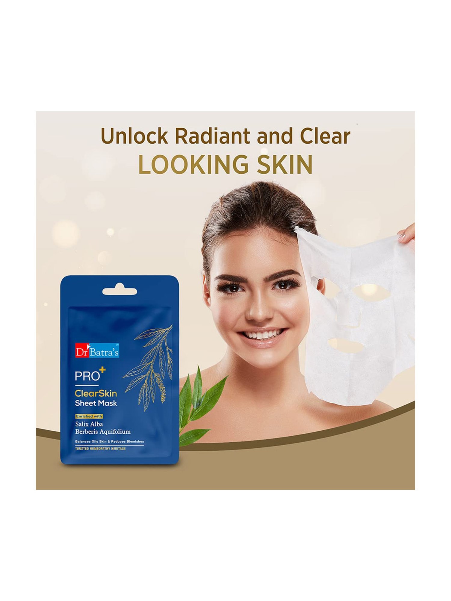 Dr. Batra's Pro+ CleanSkin Sheet Mask - 25 gm