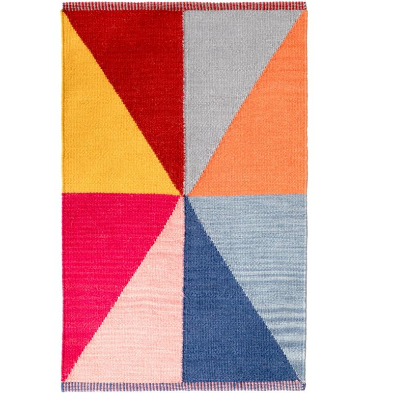 2'2"X4' Jacquard Woven Accent Rugs Pewter/Dark Green - Weave & Wander