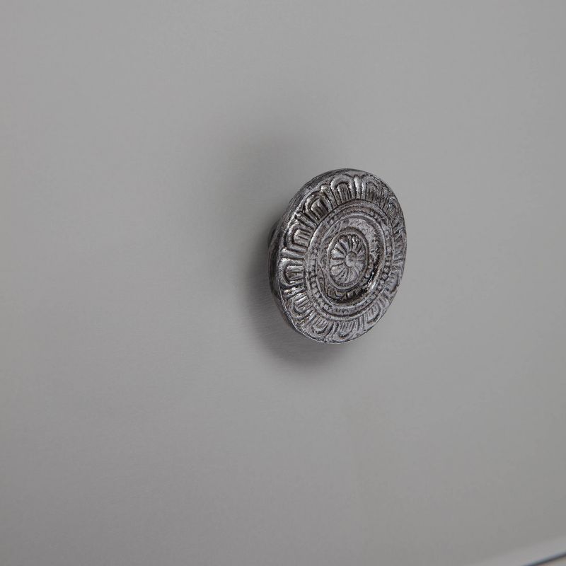 Arlan Side Table with 2 Drawers Gray - Adore Decor