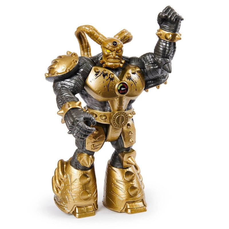 Monster Jam Official Max-D 1:64 Scale Monster Truck and 5" Maximus Creatures Action Figure - Metallic Gold