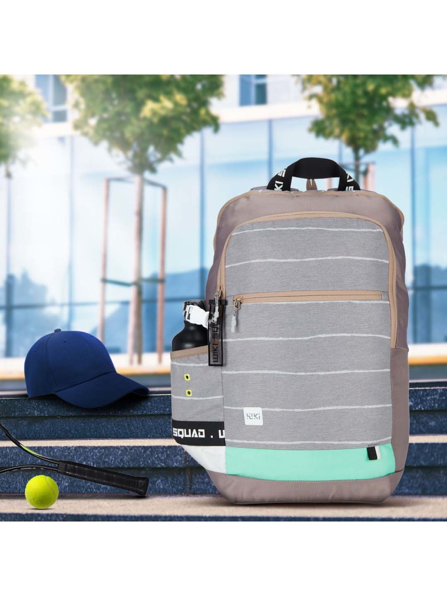 Wiki 30.5 Ltrs Grey Medium Backpack