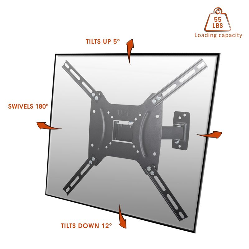 MegaMounts Versatile Full Motion Television Wall Mount