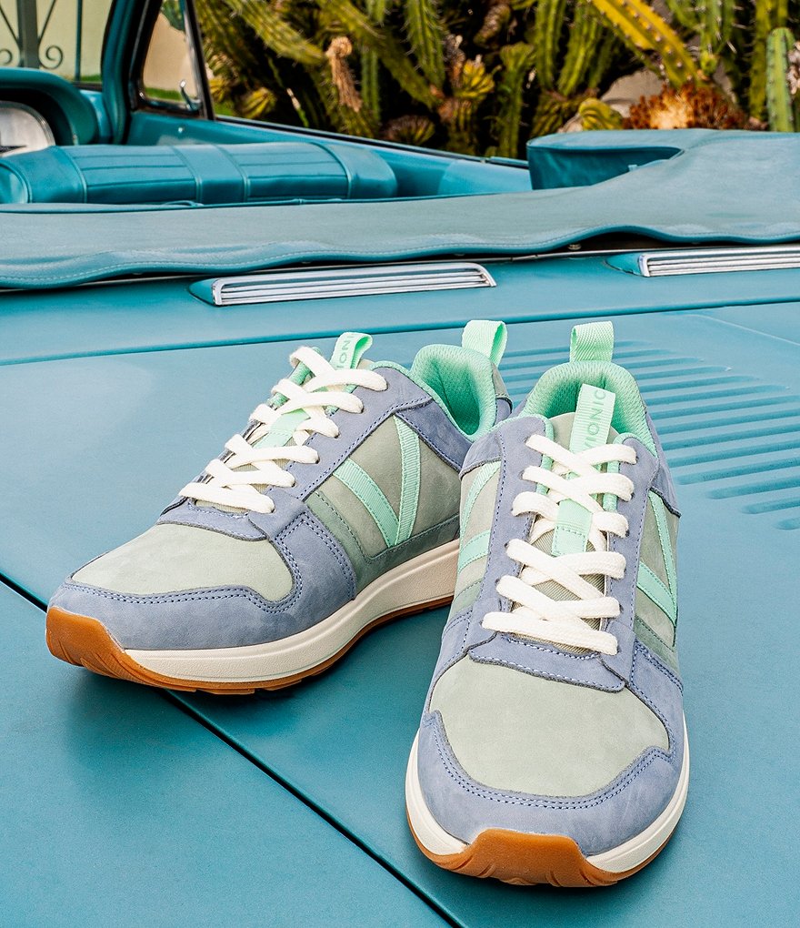 Vionic Rechelle Leather Lace-Up Sneakers