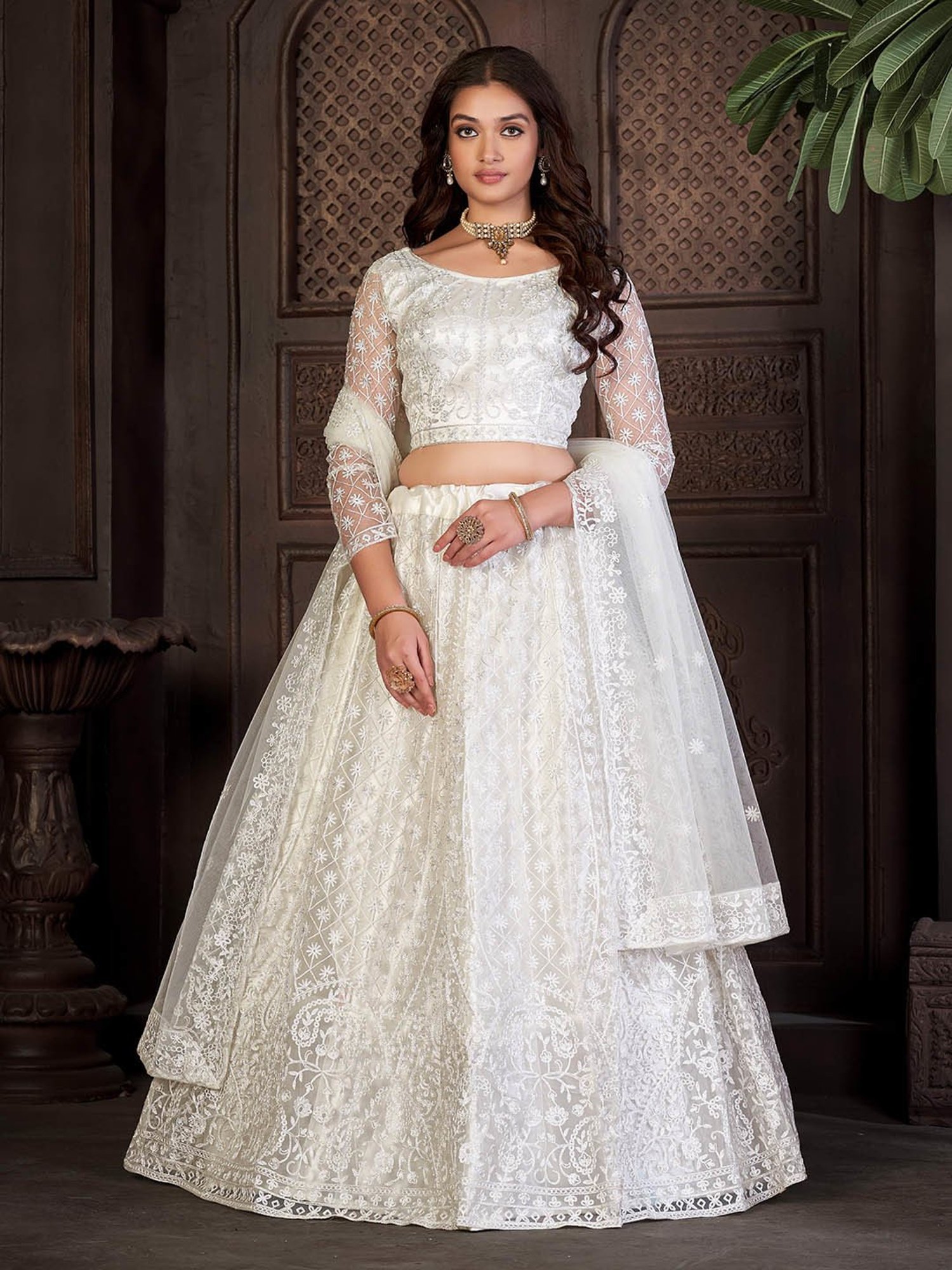 studiorasa Purple Hand Block Print Lehenga Set