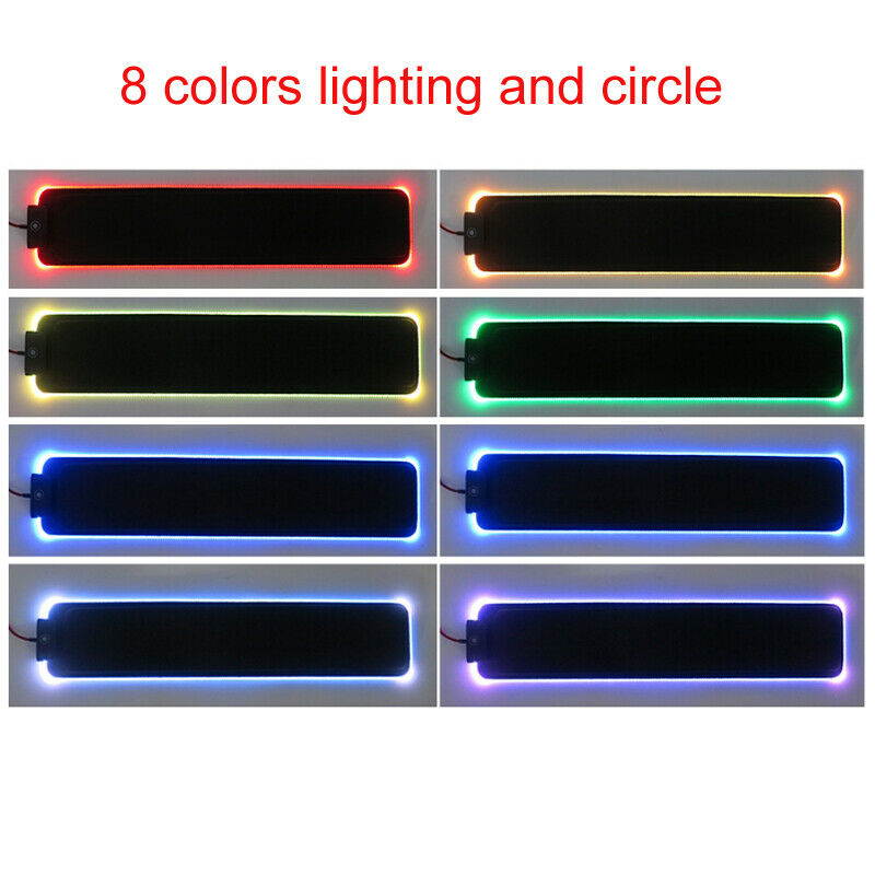 Gaming RGB Keyboard Pad Wrist Rest Pad Gamer LED Lighting Antislip Mouse Cushion Mat
