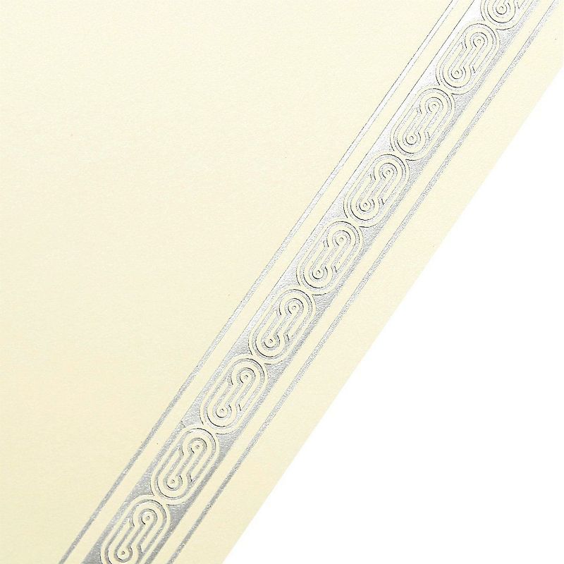 Geographics Certificate/Document Cover 12 1/2 x 9 3/4 Metallic Gray 6/Pack 47400