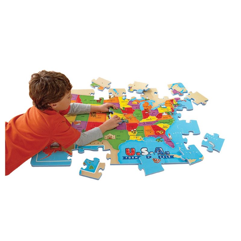Educational Insights U.S.A. Map Foam Floor Puzzle - 54pc