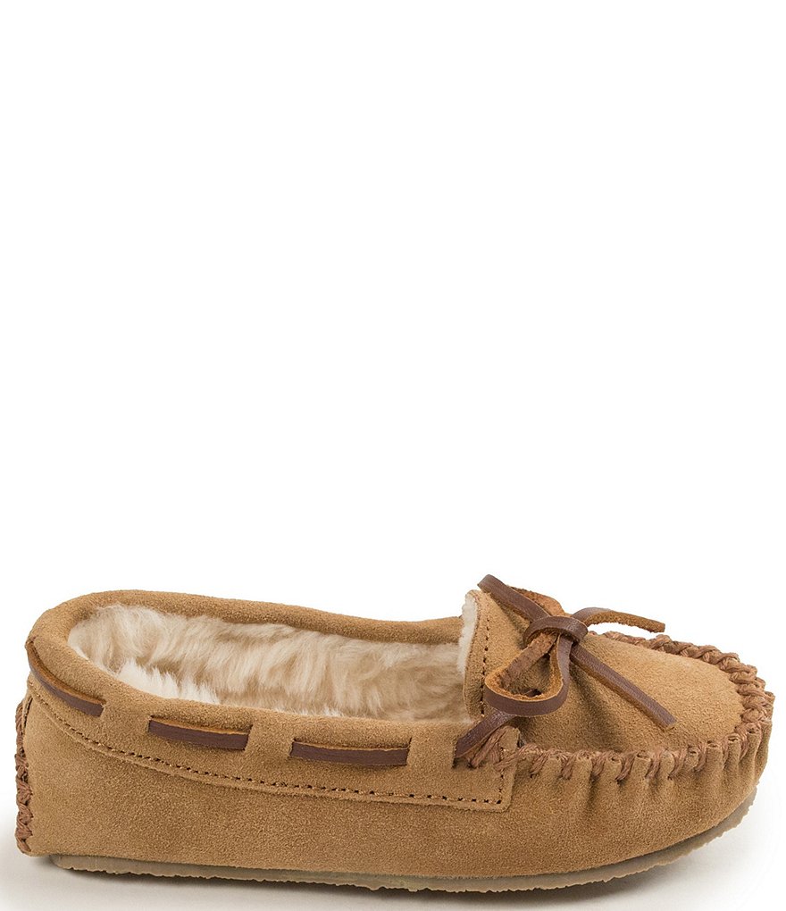 Minnetonka Kids' Cassie Suede Slippers (Toddler)