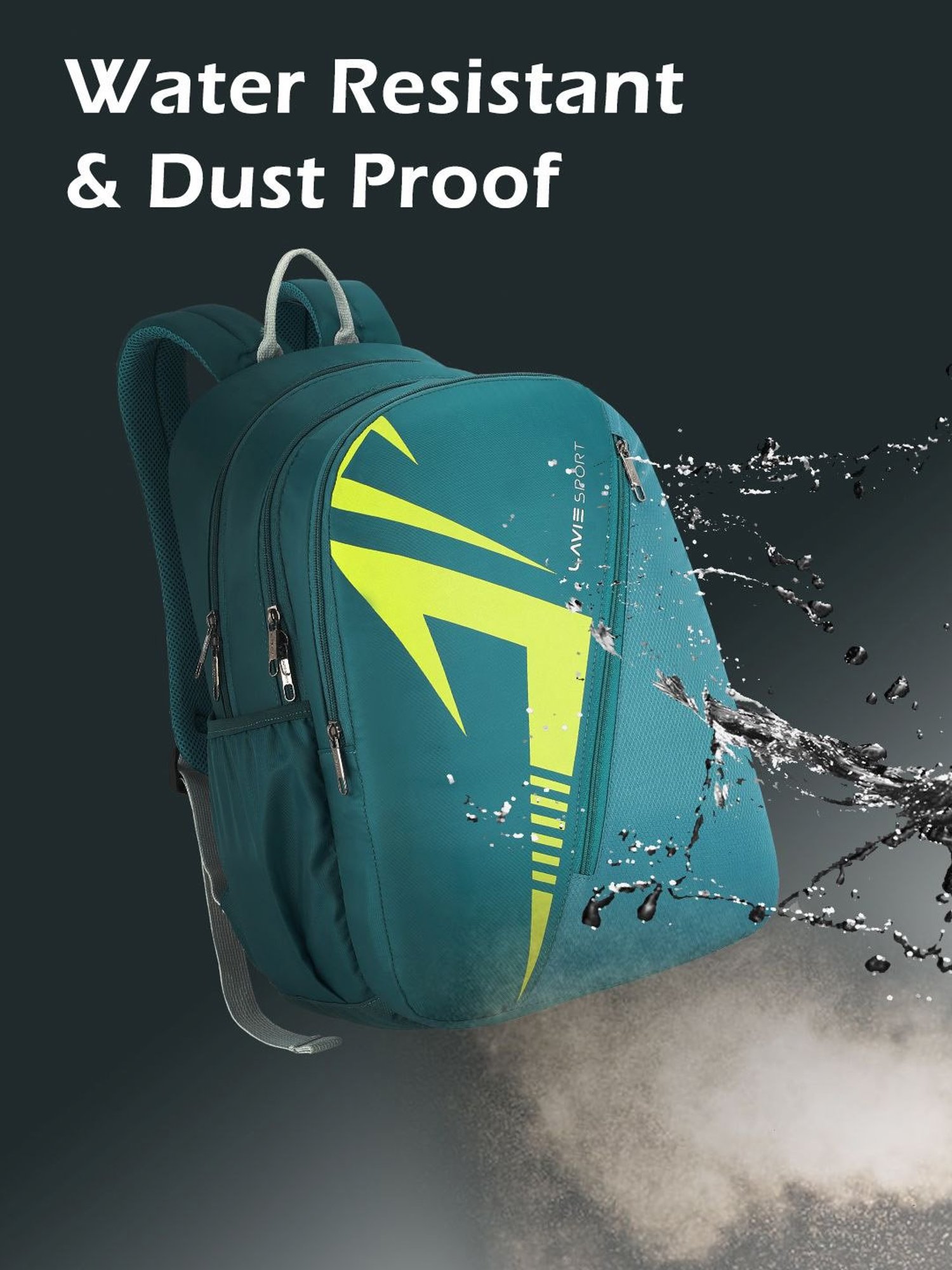 Lavie Sport Tribal 37L College Bag For Boys & Girls|Backpack For Men & Women (Teal)