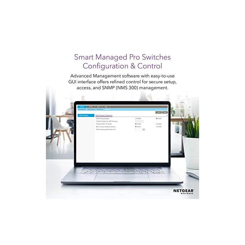 8-Port Gigabit Ethernet Smart Switch (GS308T) - Managed, Desktop, Silent Operation, S350 Series