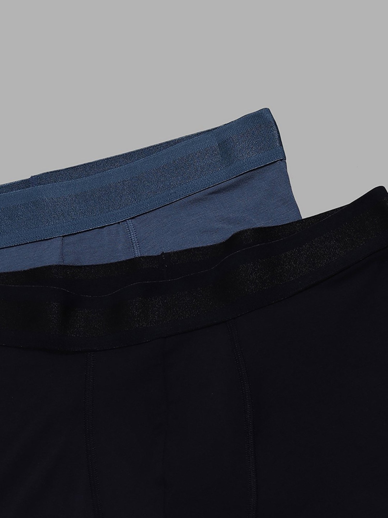 WES Lounge by Westside Powder Blue & Black Trunks - Pack of 2