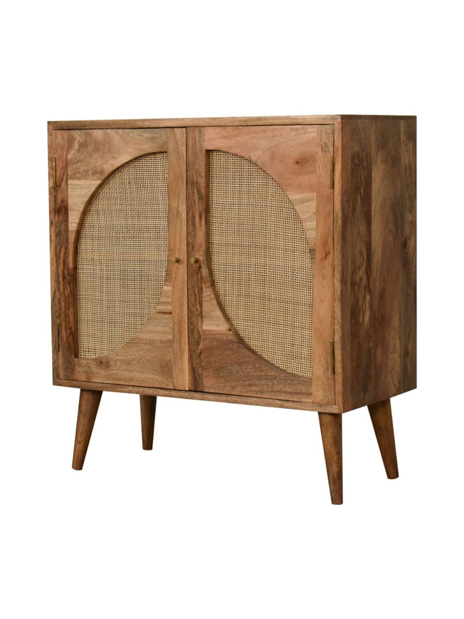 Artisan Furniture Close-knit Leaf Brown Wood Cabinet