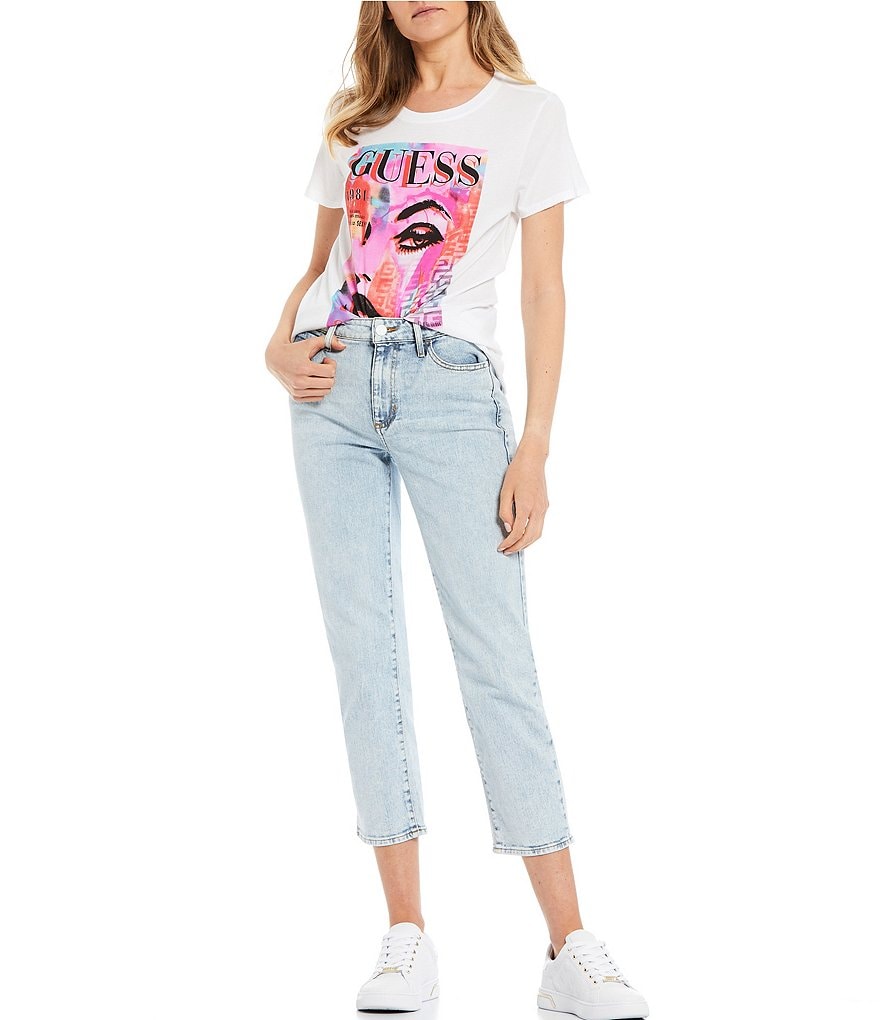 Celebrity Pink Destructed Cropped Skinny Jeans