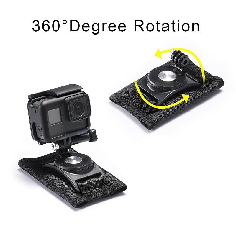 Shoulder Strap Mount with 360 Degree Adjustable Rotation J Hook Buckle Hook amp Loop Fastener Strap for GoPro Hero 2018 GoPro Hero 7 6 5 4 3+ Session Xiaomi Yi Sjcam