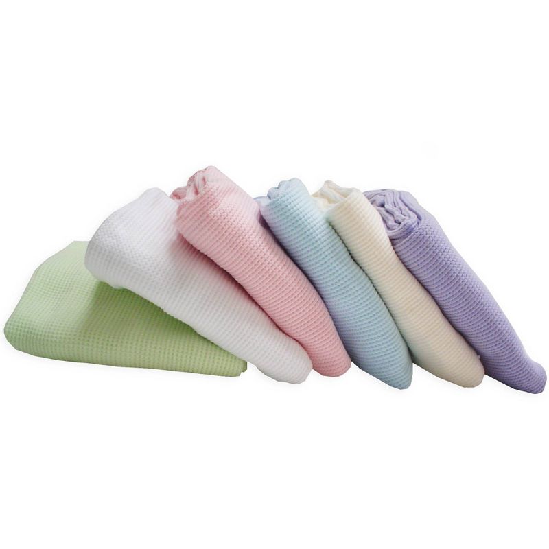 TL Care 100% Natural Cotton Thermal/Waffle Swaddle Blanket White