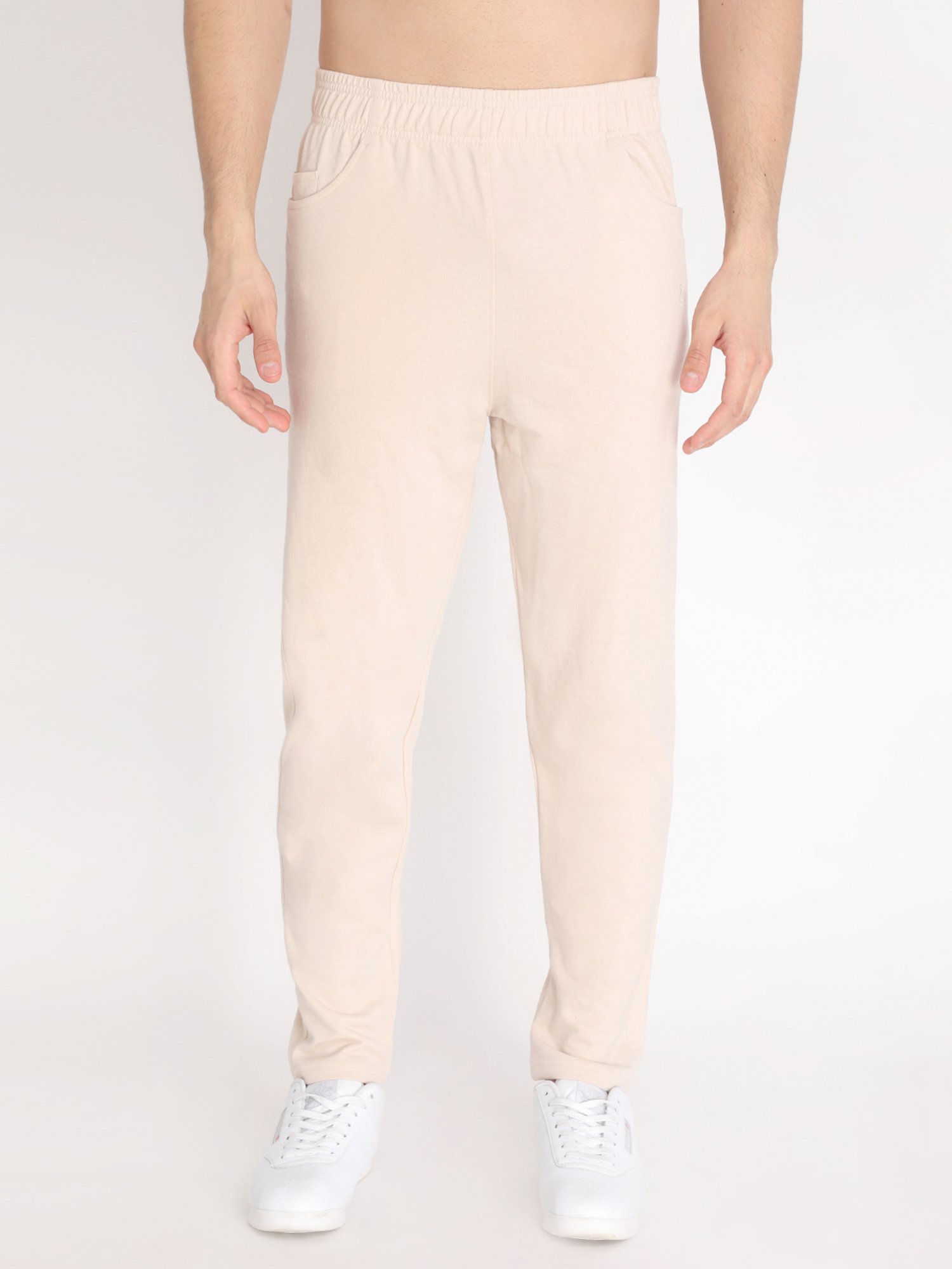 Chkokko Beige Regular Fit Trackpants