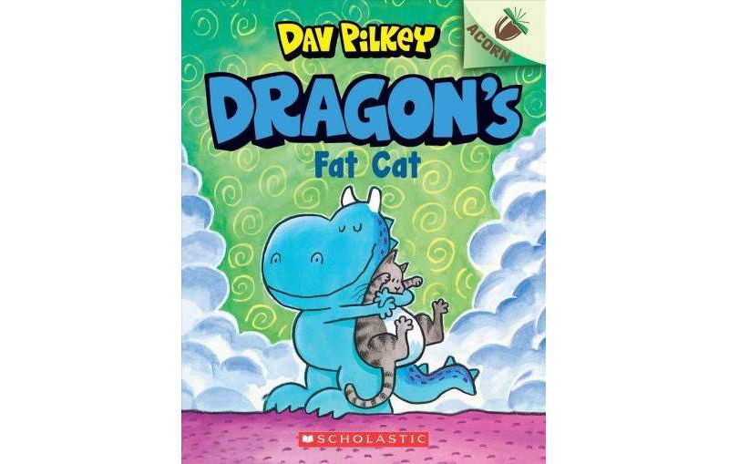 Dragon's Fat Cat: An Acorn Book (Dragon #2) - by  Dav Pilkey (Paperback)