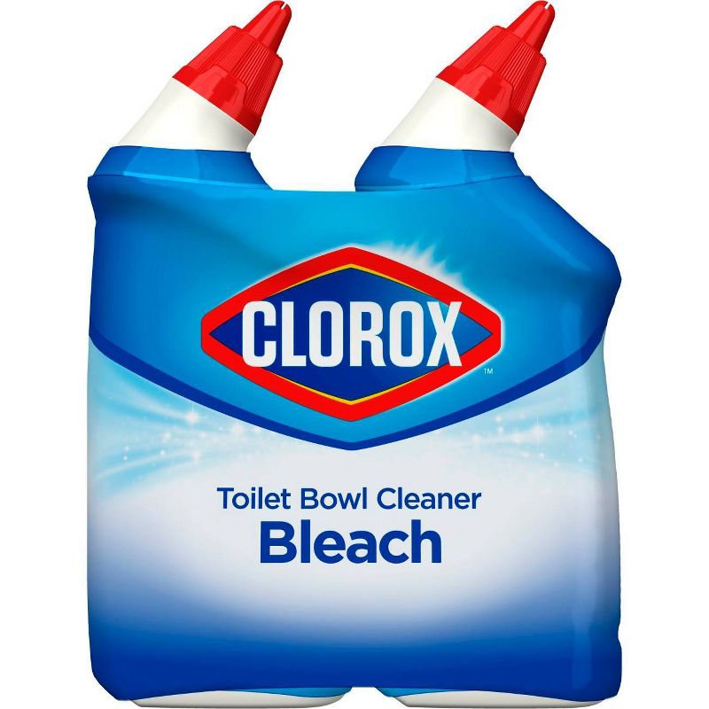 Clorox Toilet Bowl Cleaner with Bleach - Rain Clean - 24oz/2pk