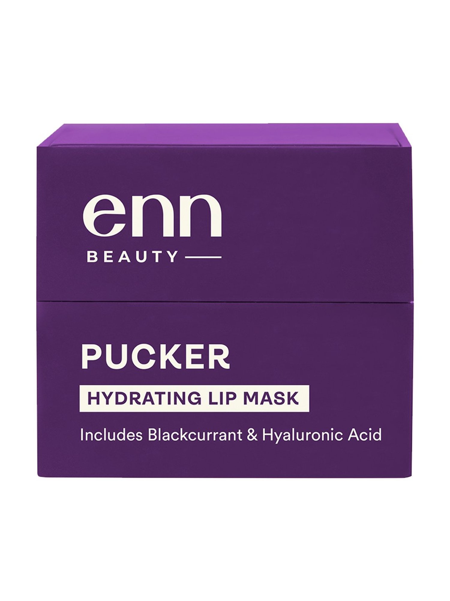ENN Pucker Hydrating Lip Mask with Hyaluronic Acid & Blackcurrant - 6 gm