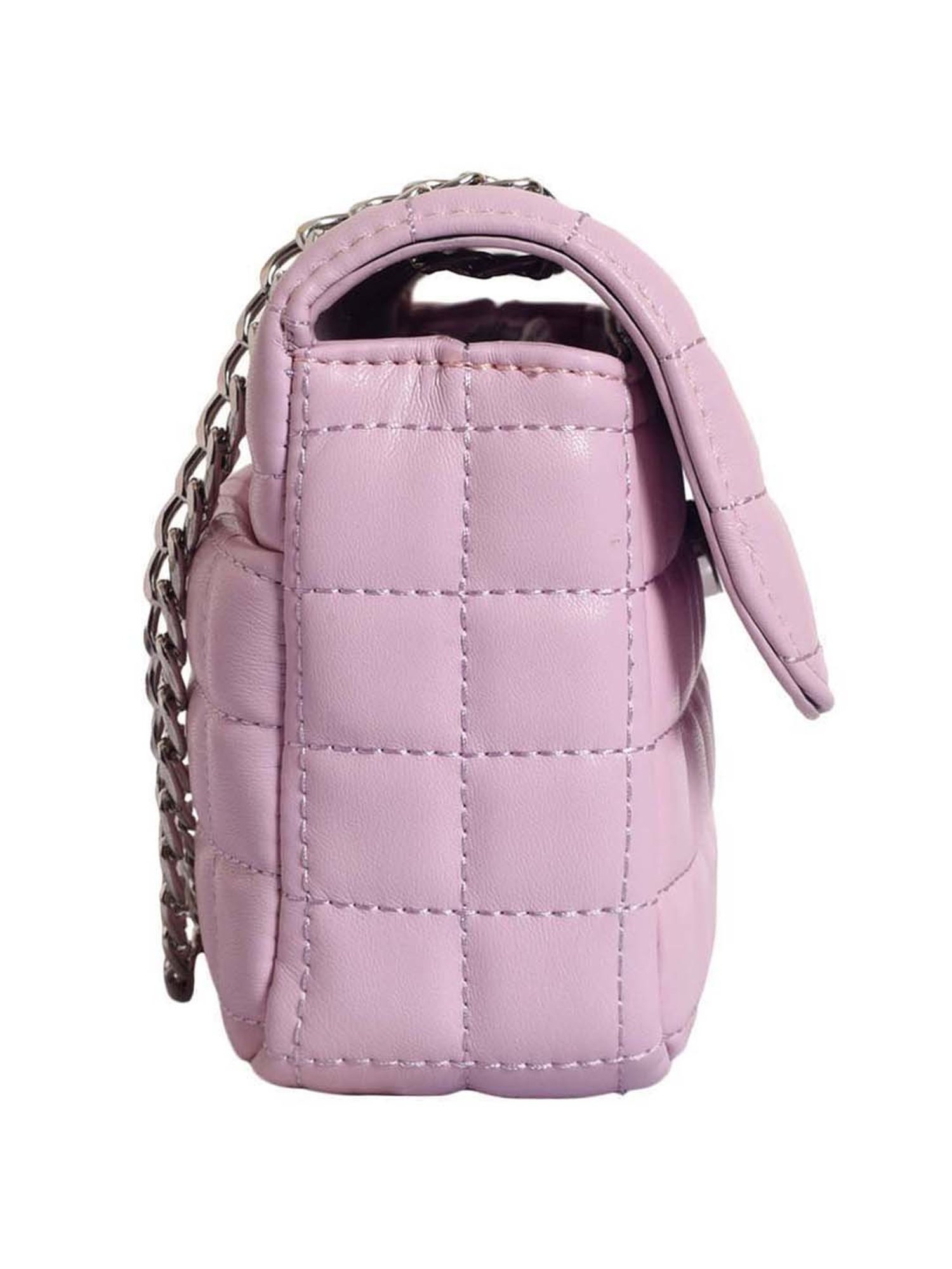 Lino Perros Lilac Quilted Medium Sling Handbag