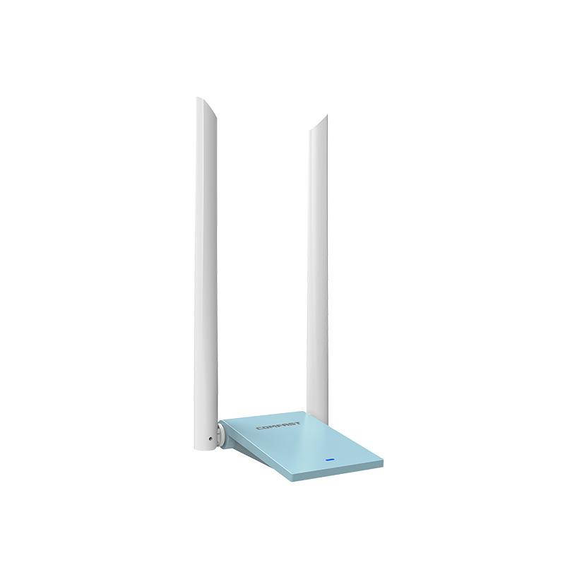 Desktop driver Dual WiFi high Band power Free Wireless 802.11 5.8Ghz with antennas network card PC 2*6dBi 600Mbps use AC Adapter