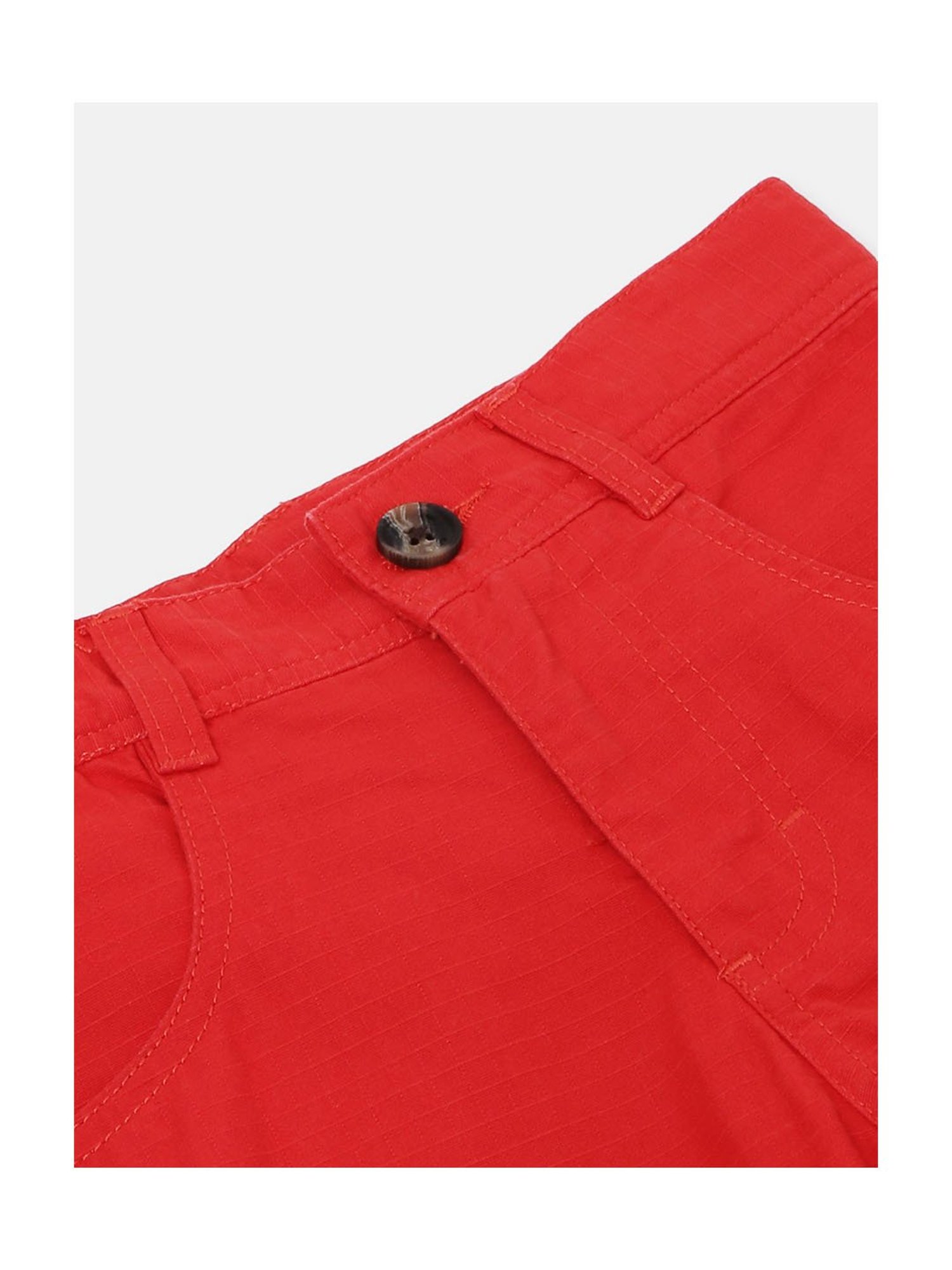 United Colors of Benetton Kids Red Solid Shorts
