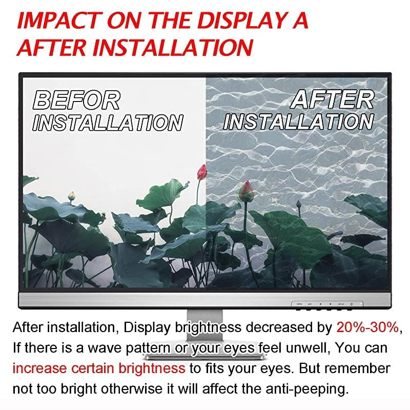 Protect Computer Privacy 30 Inch 169 Aspect Ratio Computer Privacy Screen Protector Privacy Filter for Square Computer Monitor AntiGlare We Offer 2 Different 30 Filter Sizes