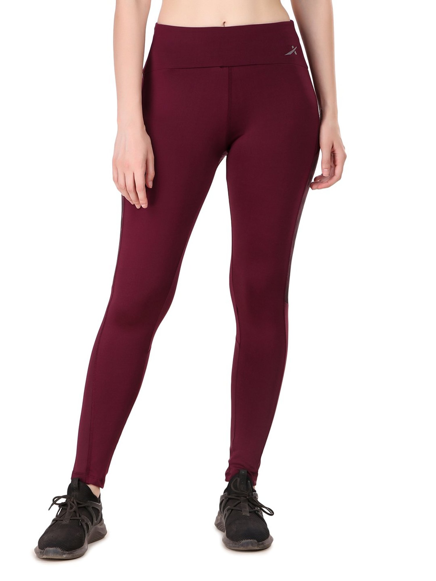 Vector X Wine Slim Fit High Rise Tights
