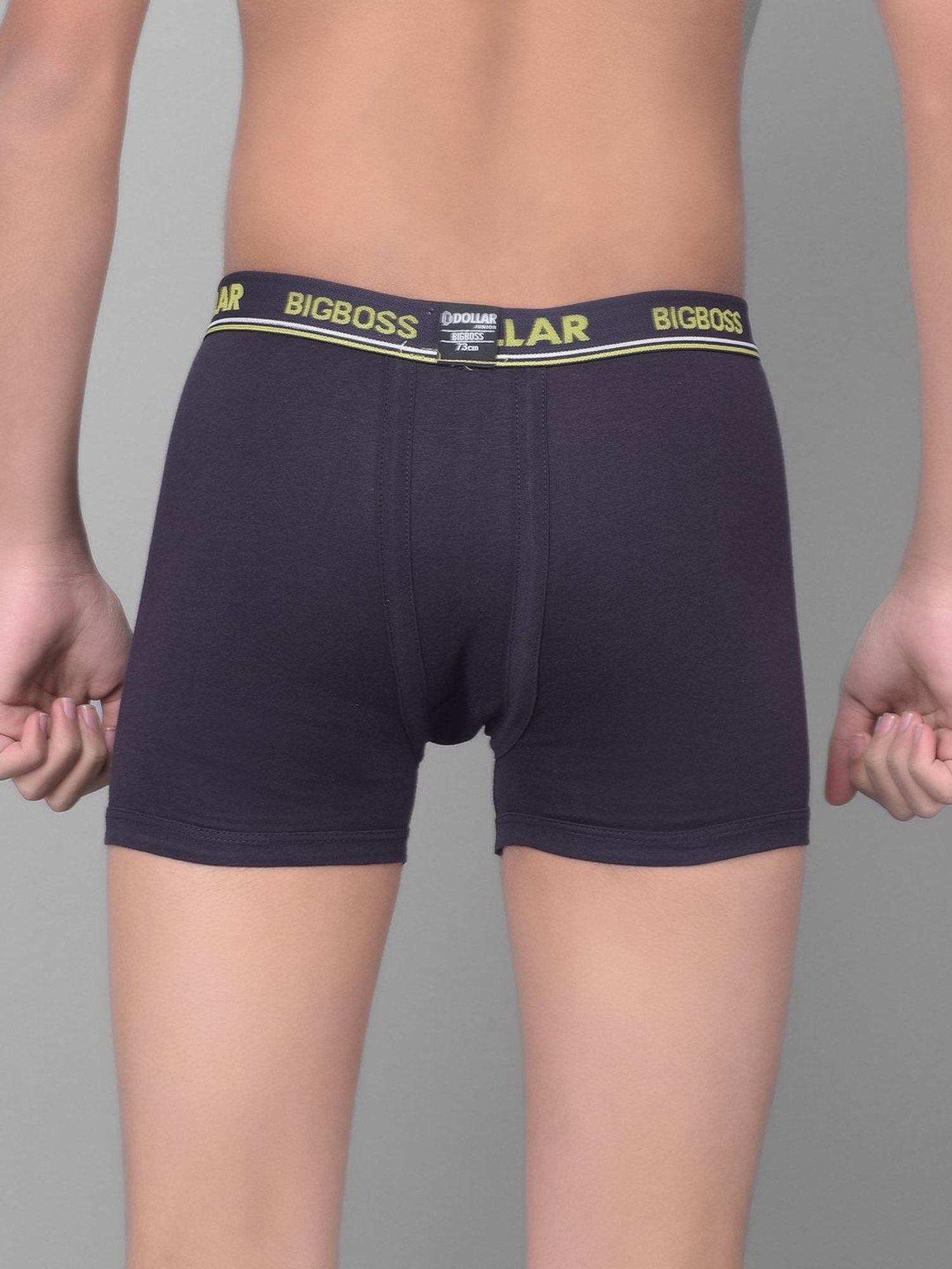 Dollar Bigboss Boys Multicolor Solid Trunks (Pack Of 4)