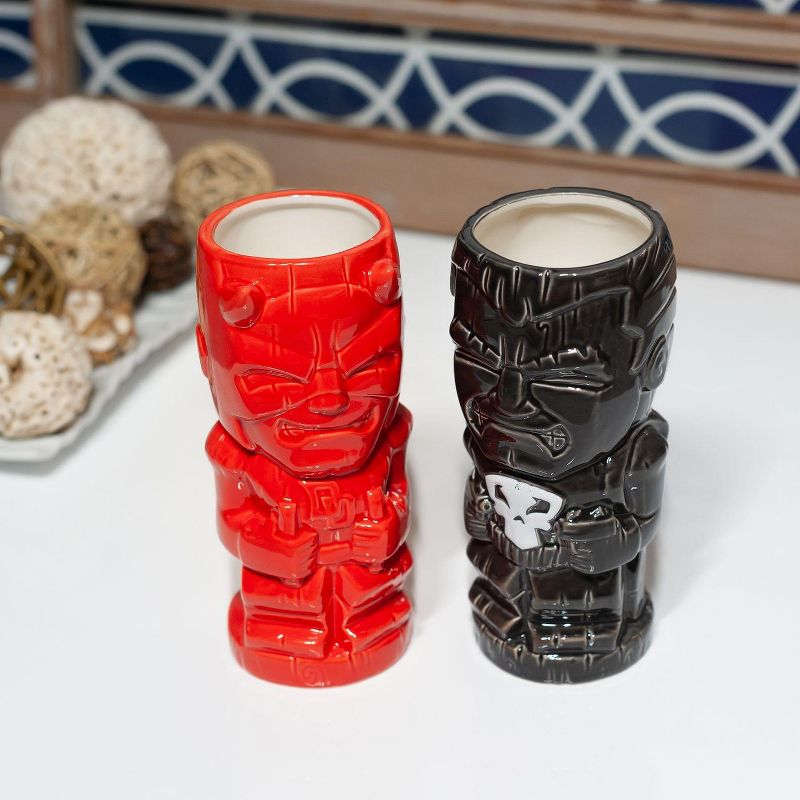 Beeline Creative Geeki Tikis Marvel Daredevil & Punisher Ceramic Mugs | Set Of 2 | SDCC Exclusive