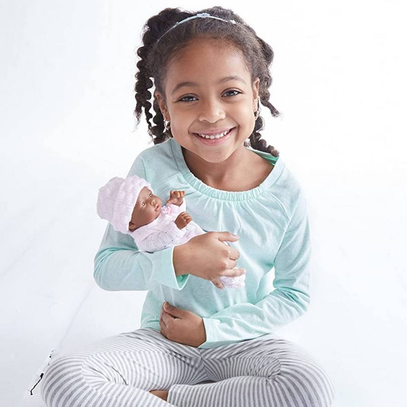 JC Toys Mini La Newborn Boutique Realistic 9.5" Anatomically Correct Real Girl Baby Doll dressed