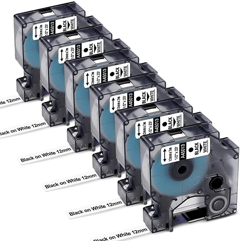 Compatible 1 Inch Label Tape Replacement for Brother TZe251 Ptouch Label Tape 24mm 094 Laminated White TZe251 TZe TZ Tape for Brother PTouch PTD600 PTP710BT PTP750W Label Maker 4Pack