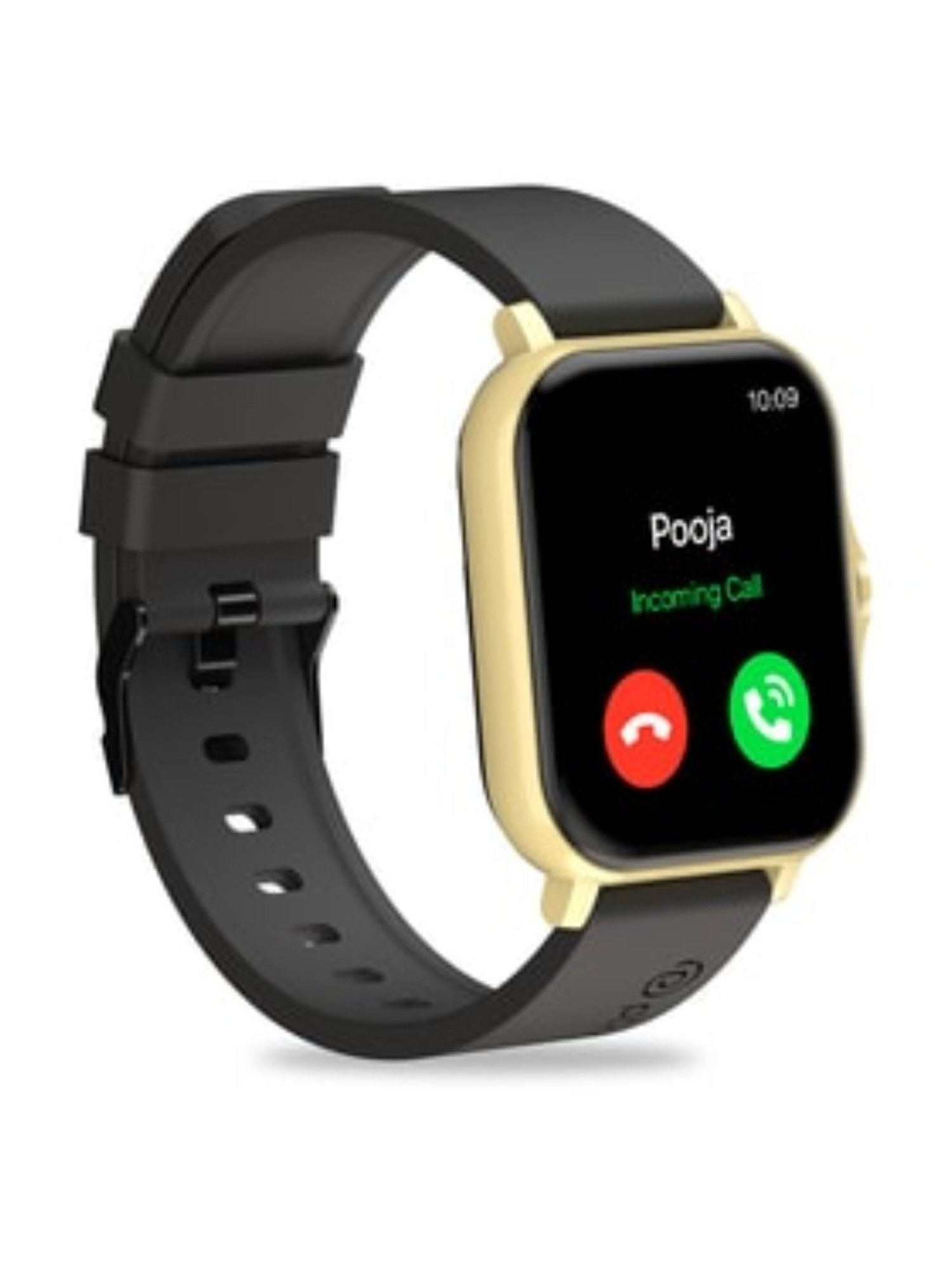 PTron Pulsefit P261 Bluetooth Calling Smartwatch With 1.7 inch Full Touch Color Display (Black Gold)