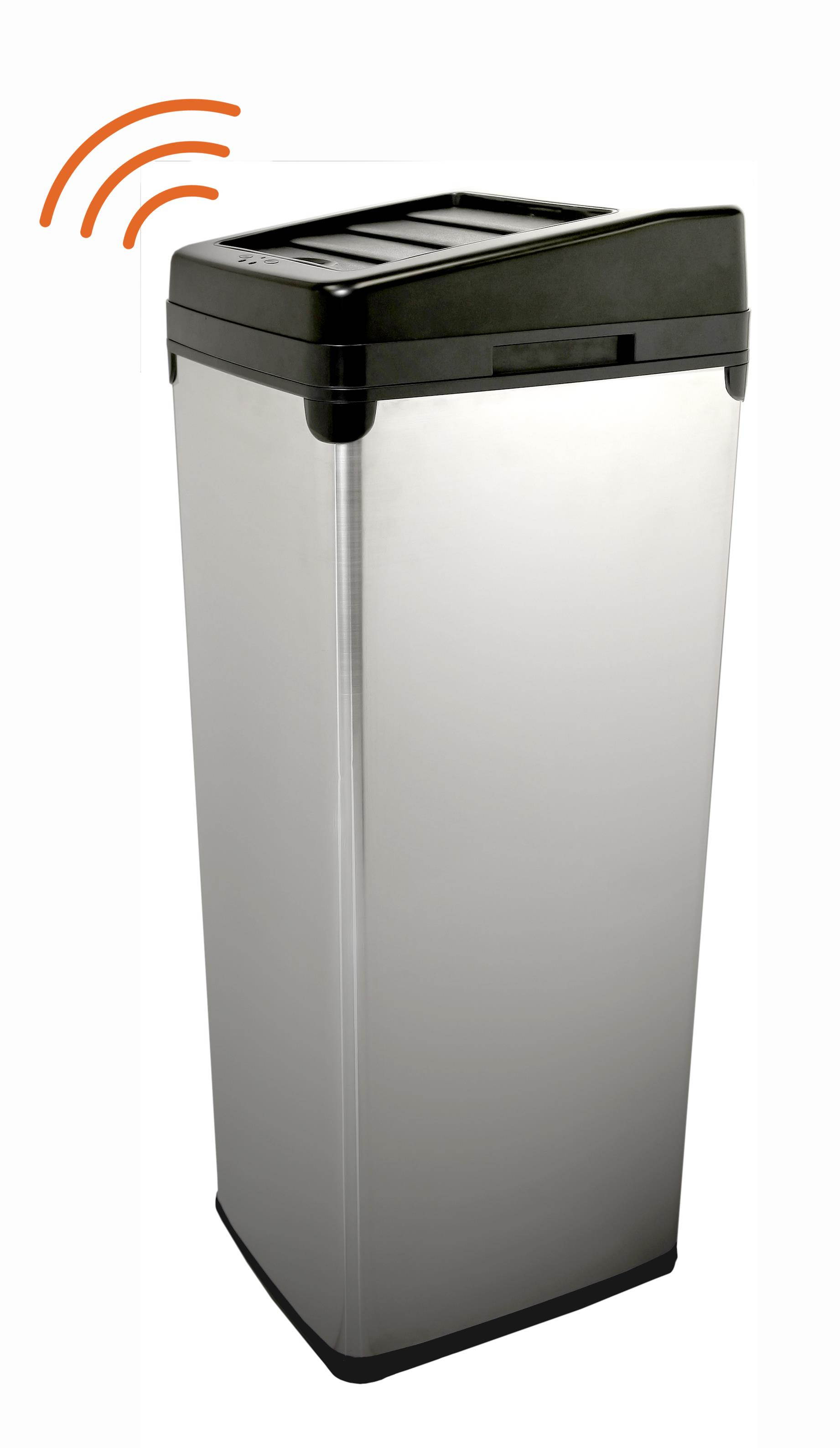 iTouchless IT14SC 52 Liter Touchless Trashcan Square Stainless