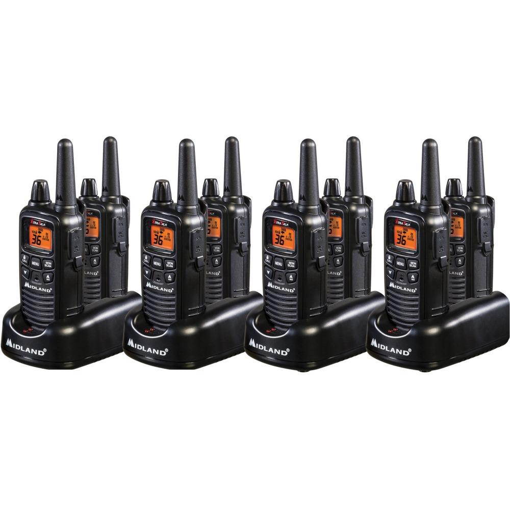 Midland LXT600BBX4 FRS Business Bundle - 36 Radio Channels - FRS - Silent Operation, Hands-free (8-Pack)